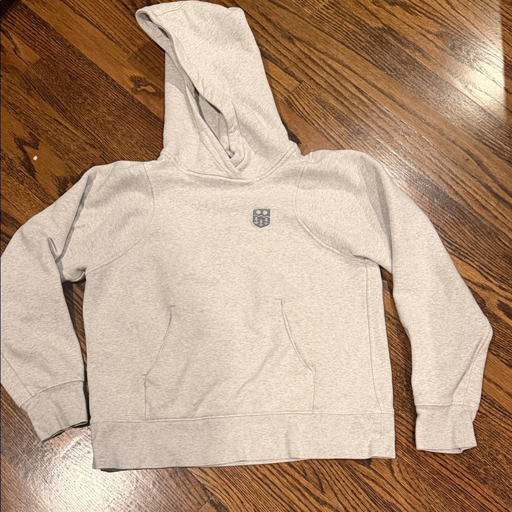 Lululemon Light Gray Pullover Hoodie with Subtle country club logo
